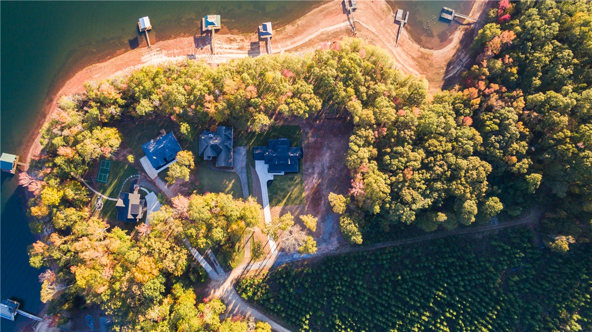 Lake Hartwell waterfront view from dock