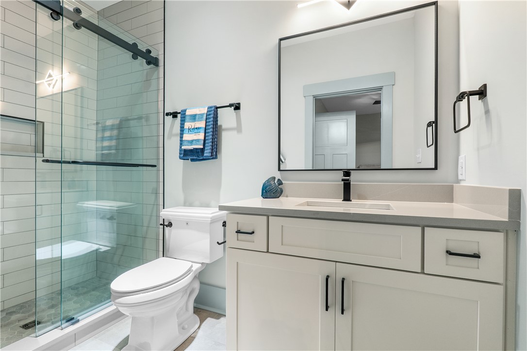 Bathroom with walk-in shower