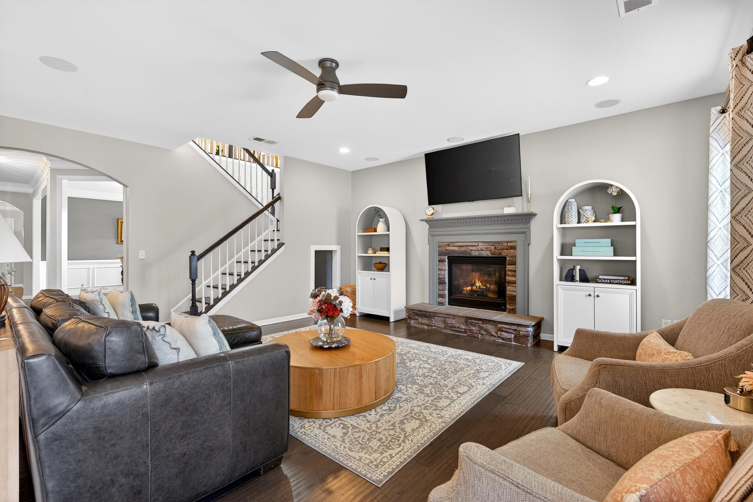 Great room living area Upstate SC home