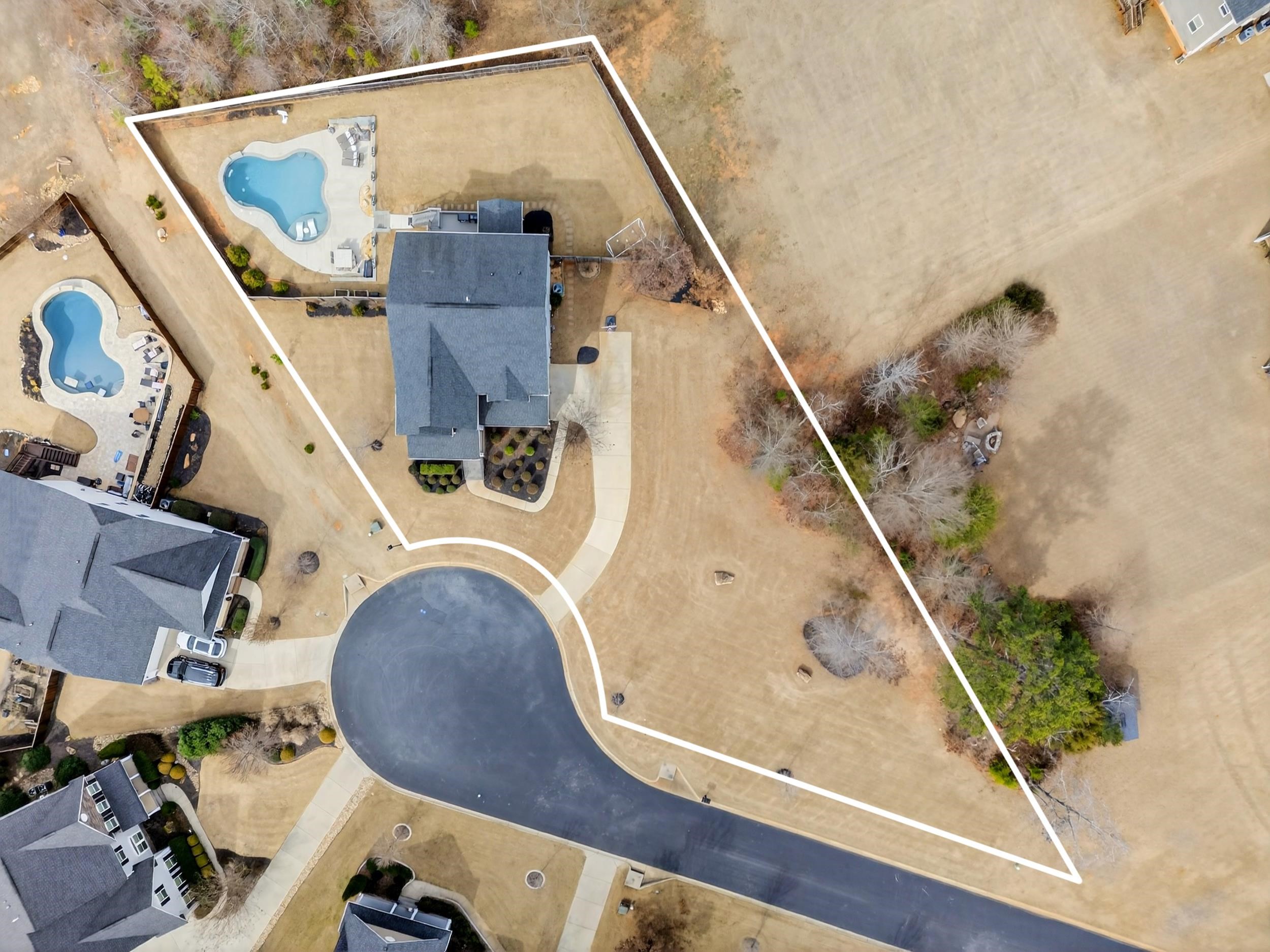 Aerial overhead view 234 Princeton Drive Duncan SC