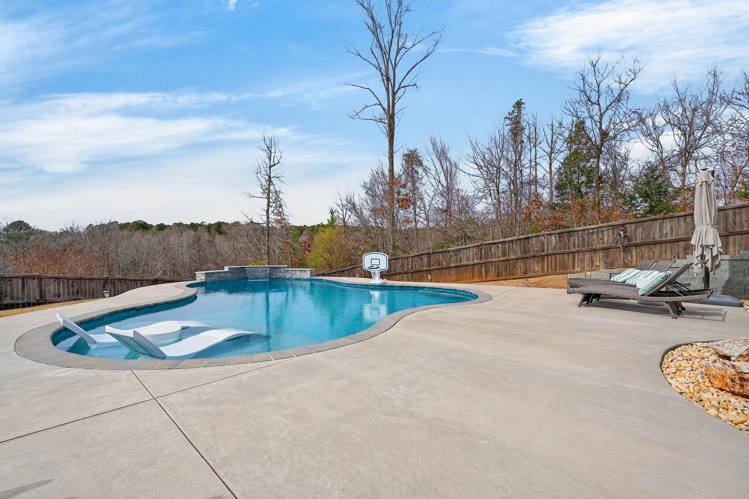 Pool view luxury home Duncan SC