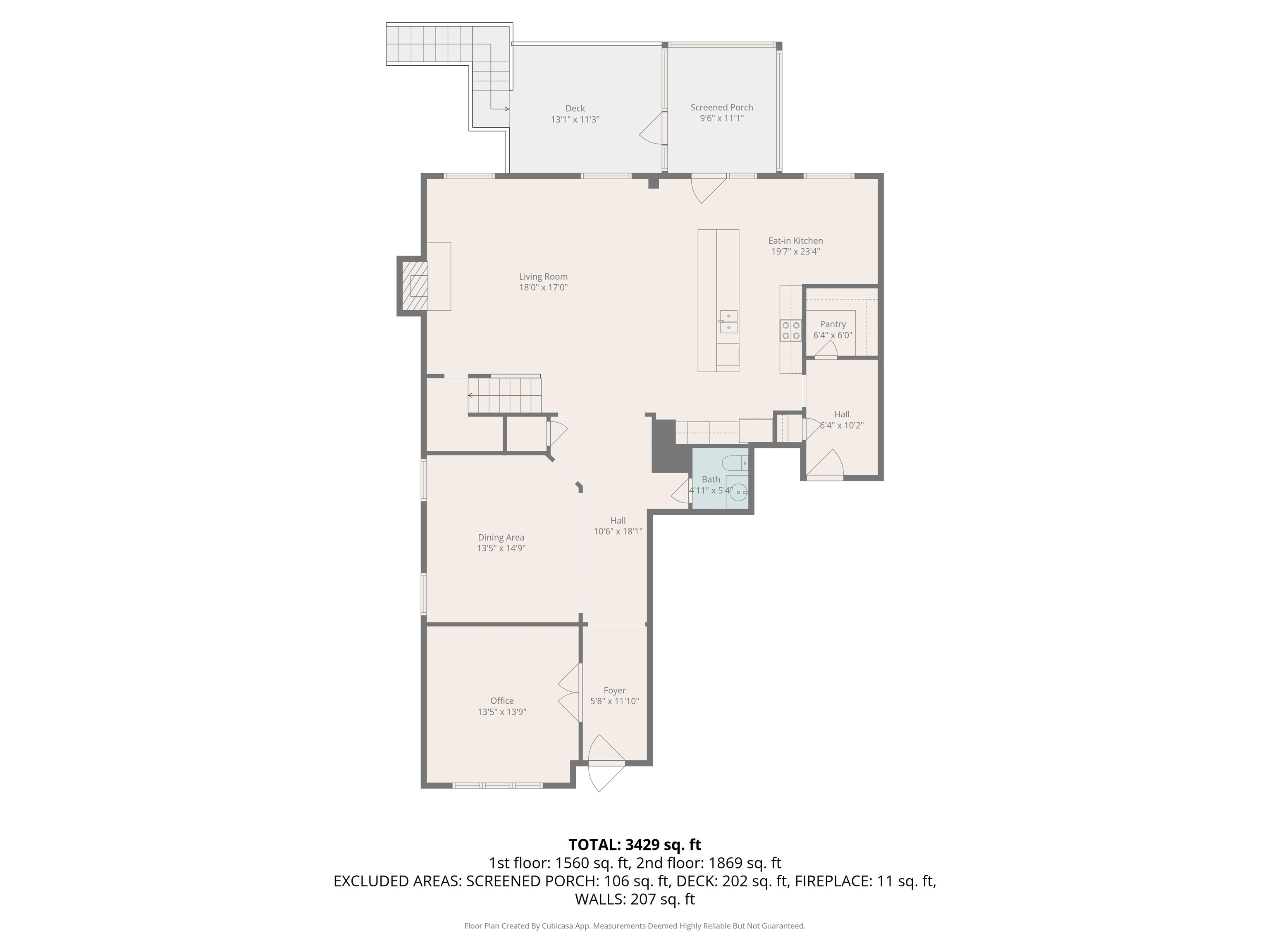Floor plan level 2 - 234 Princeton Drive Duncan SC