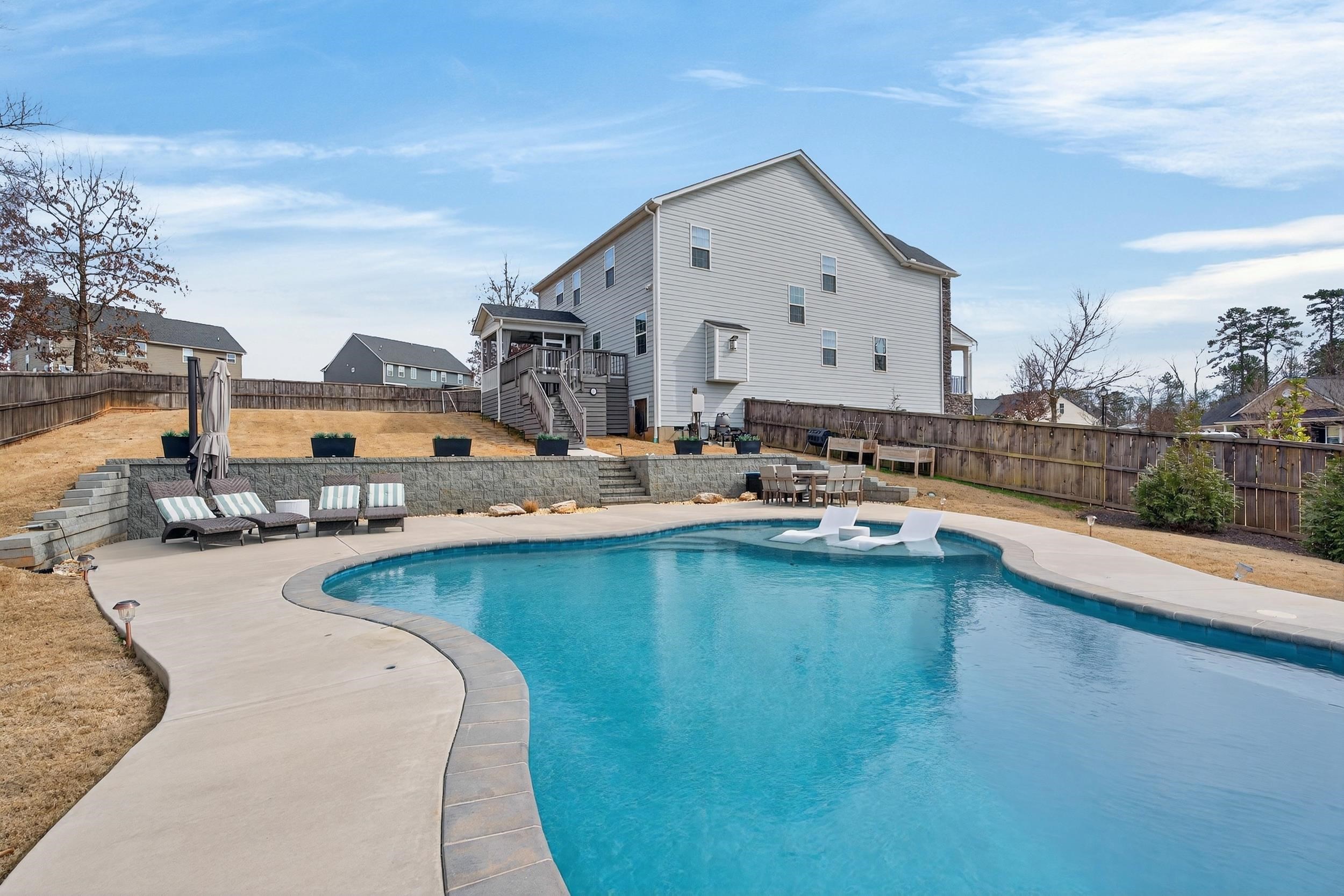 Heated saltwater pool 234 Princeton Drive Duncan SC Spartanburg County
