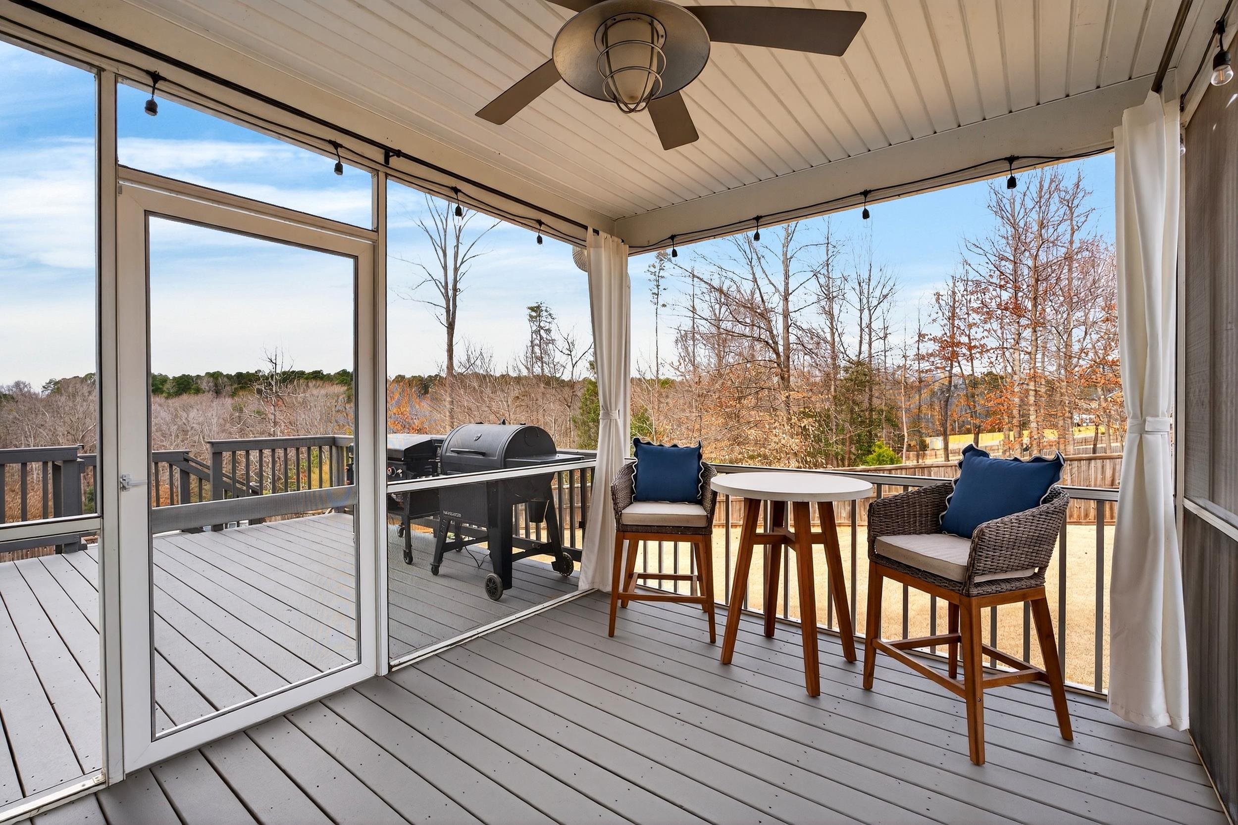 Deck outdoor entertaining Duncan SC