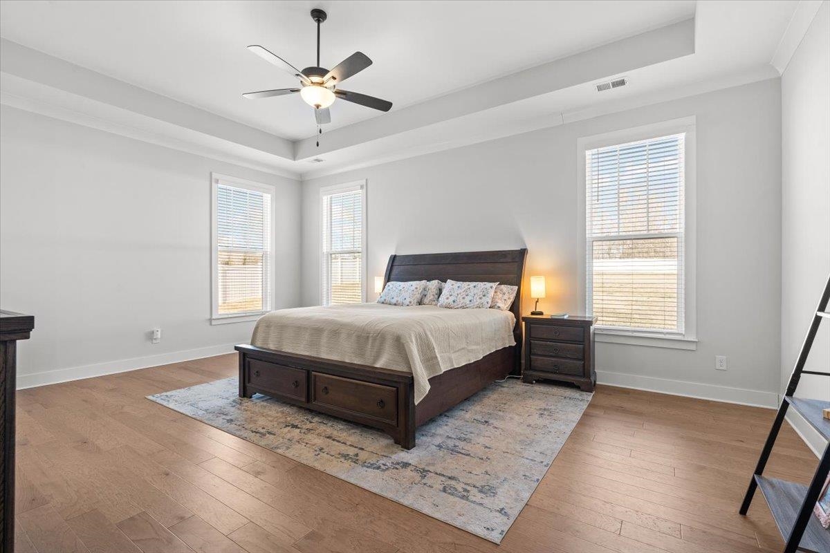 Primary bedroom suite in Greer SC luxury home