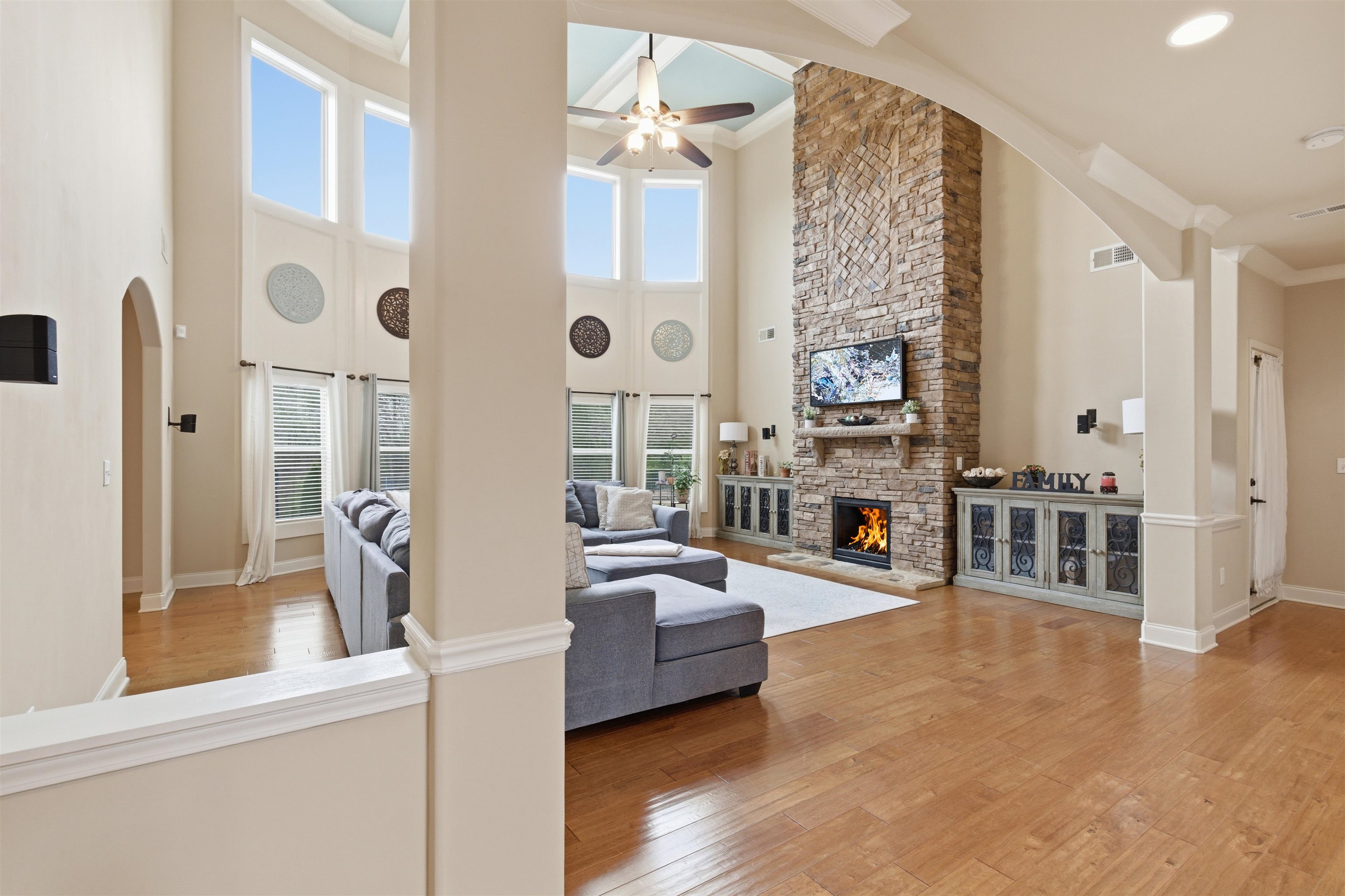 Living Room - Two Story Great Room