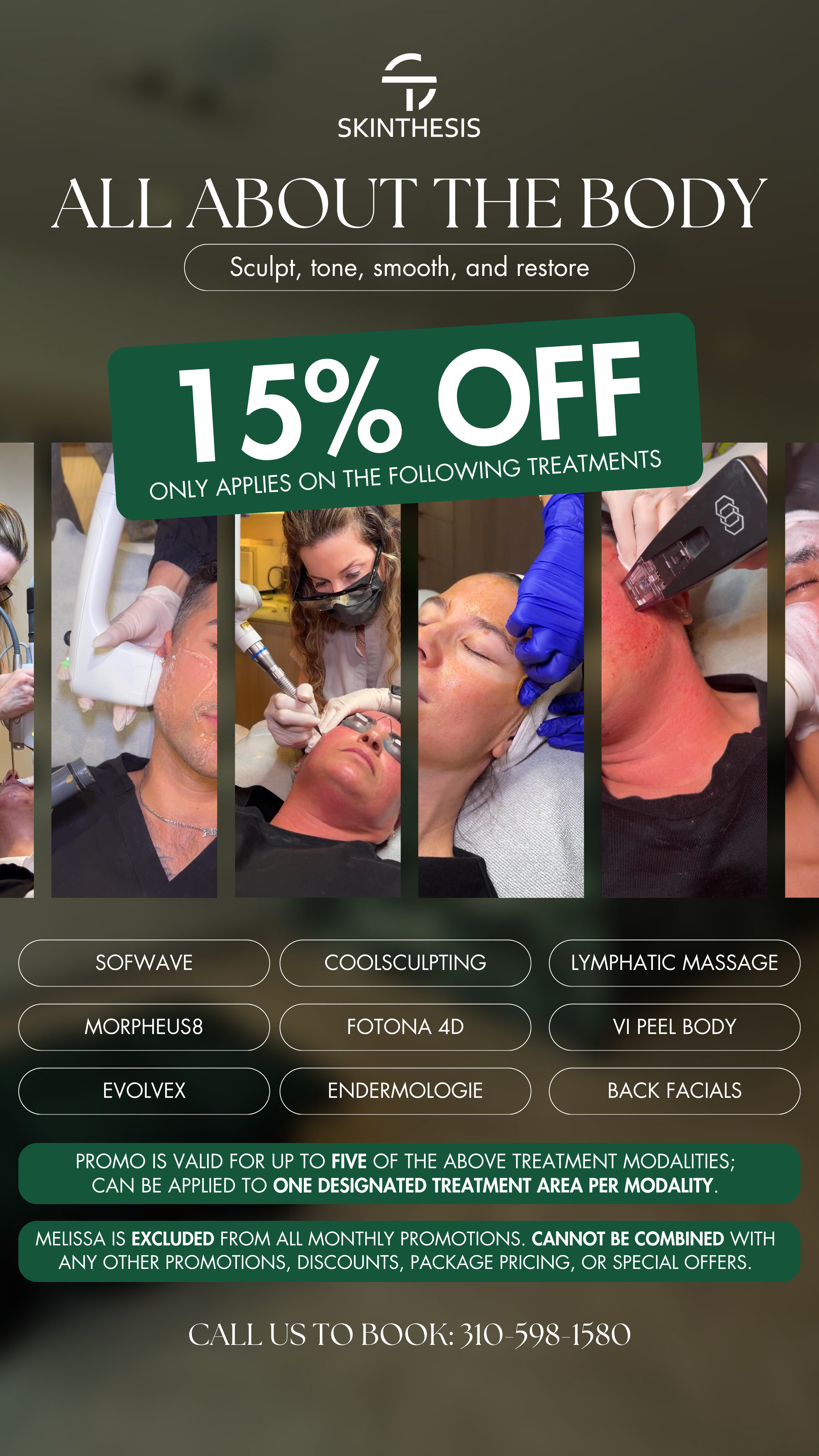 15% OFF Body Treatments Promo — Skinthesis