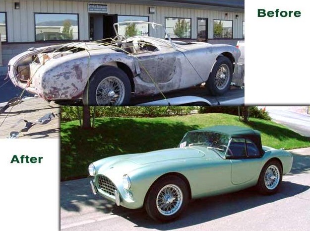 Classic car restoration highlighting the transformation of a once-forgotten vehicle into a sought-after collector car. Georgia insurance. Joy Robertson Agency. Protect with matters most on that classic antique vehicle car truck. 