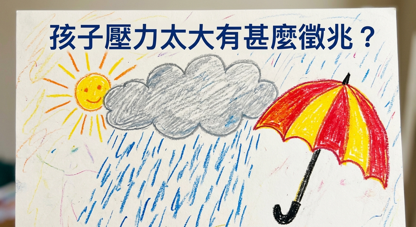 孩子用顏色筆畫的心情天氣畫