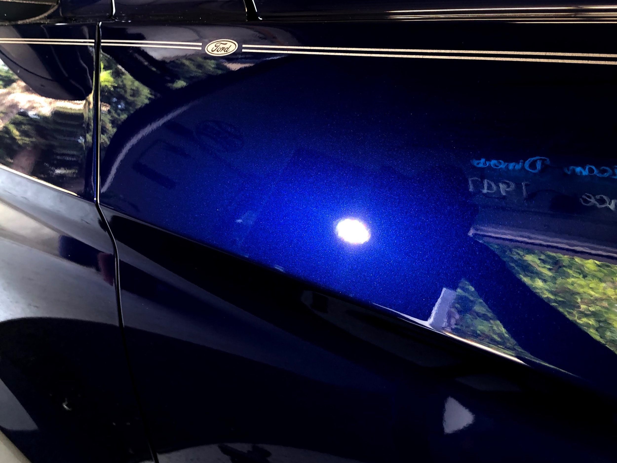 Car paint after paint correction.