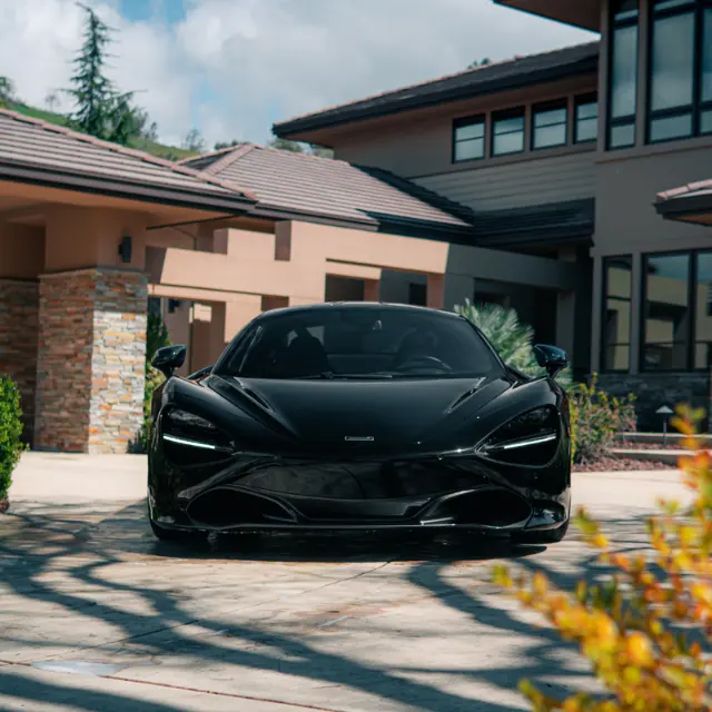 Cleaned Vehicle: Black McLaren 