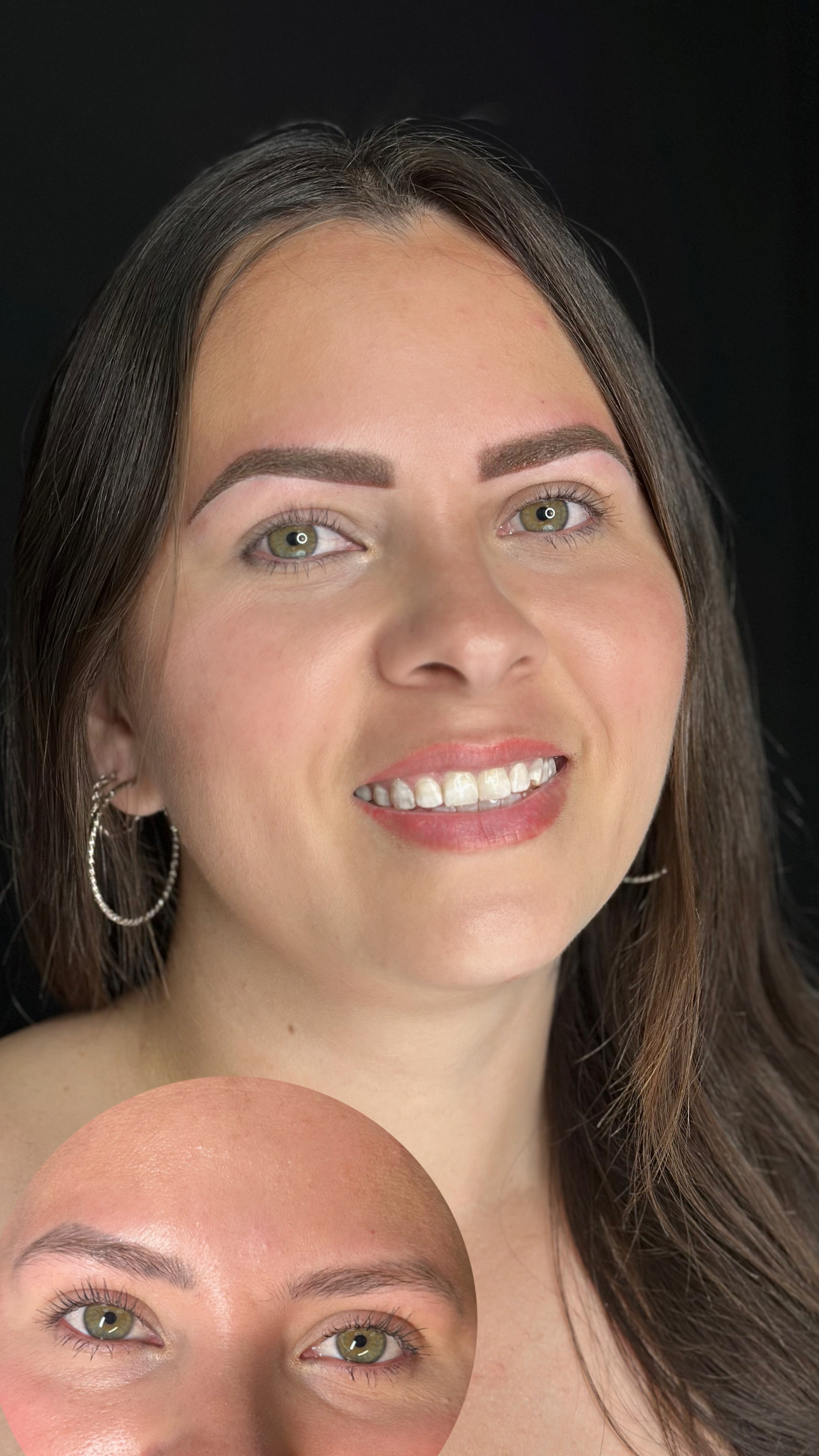 Cejas en sombreado hechas por una alumna (foto 1 de 2)
