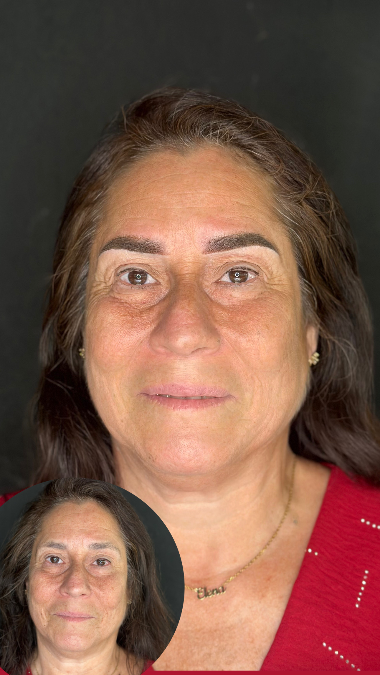 Cejas en sombreado hechas por una alumna (foto 2 de 2)