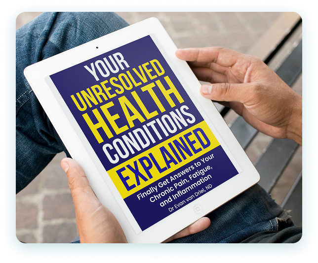 Your Unresolved Health Conditions Explained Book on Tablet