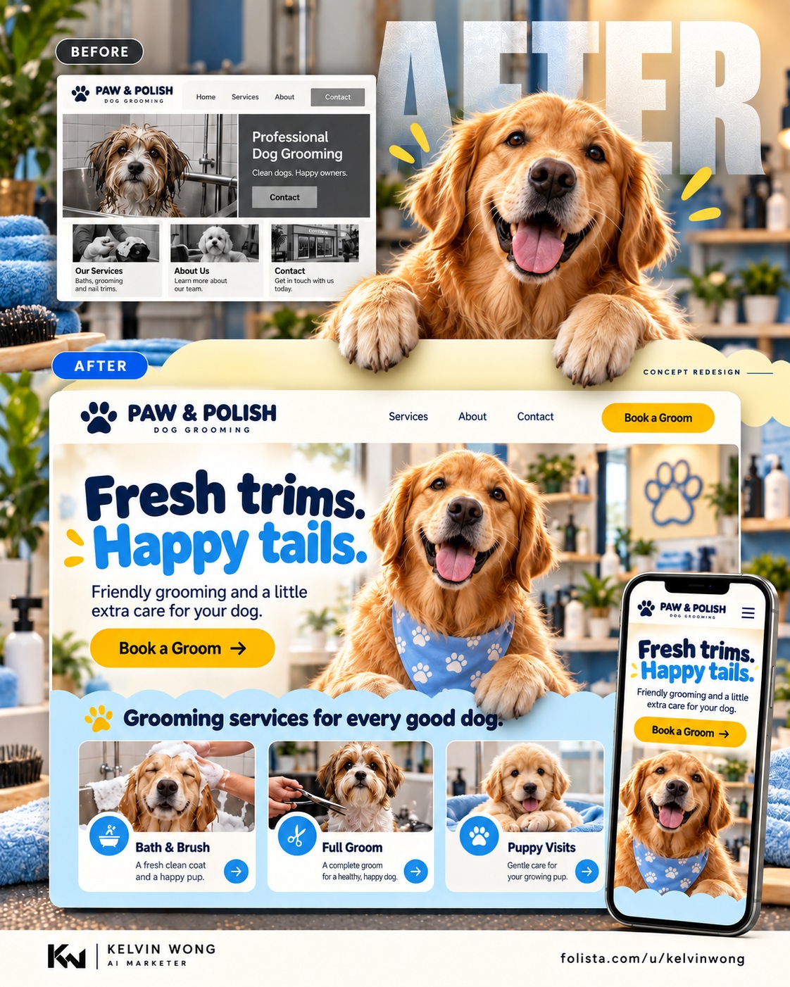 Dog Grooming, Websites