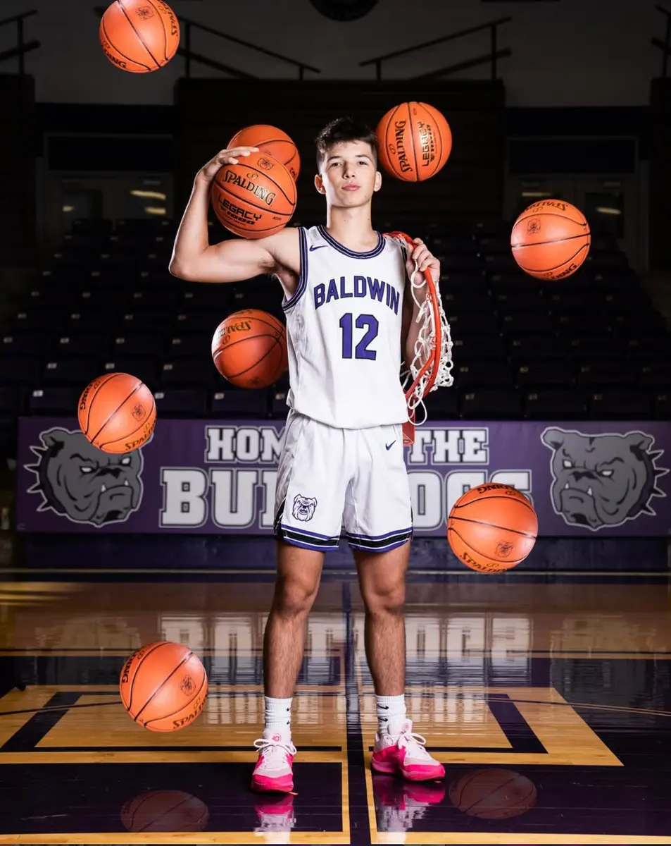Basketball sports portrait example
