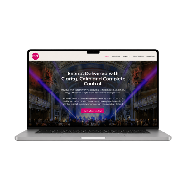 Poise Events website