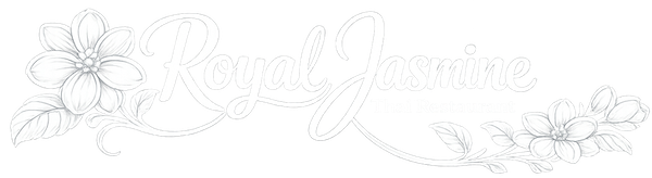 Royal Jasmine Thai Restaurant restaurant logo with jasmine flowers
