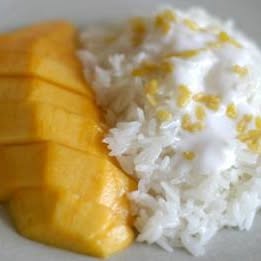 Sweet Rice with Mango at Royal Jasmine Thai Restaurant