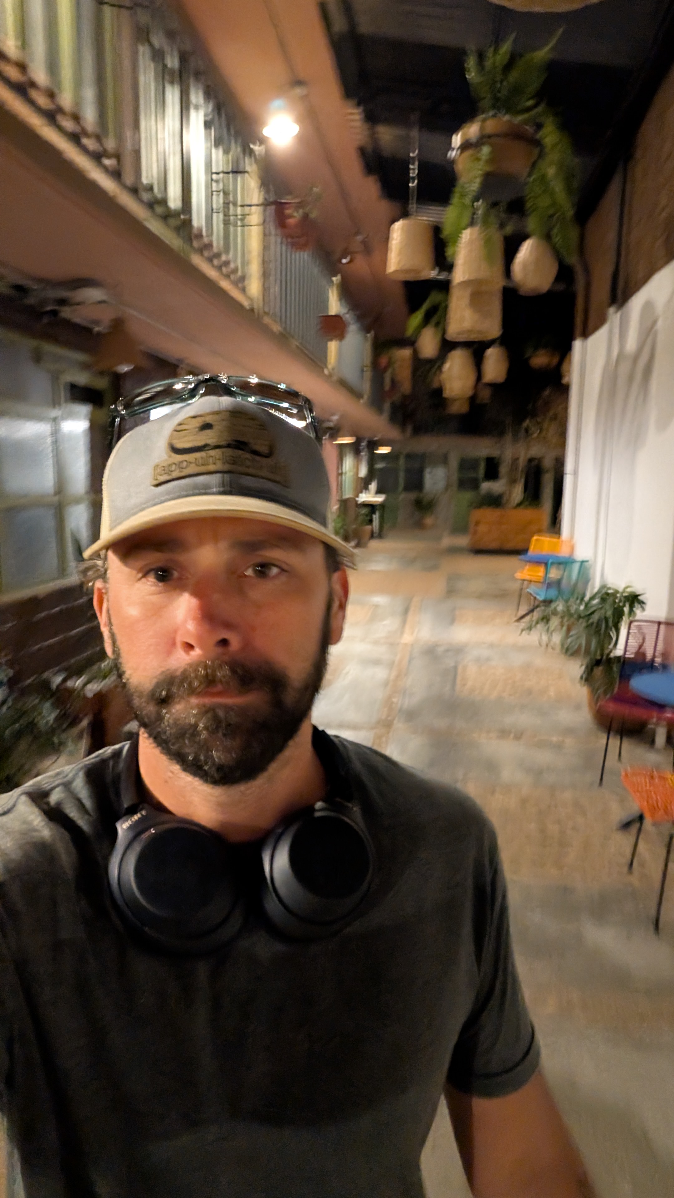 picture of me in san cristobal before the shuttle picks us up at 7am