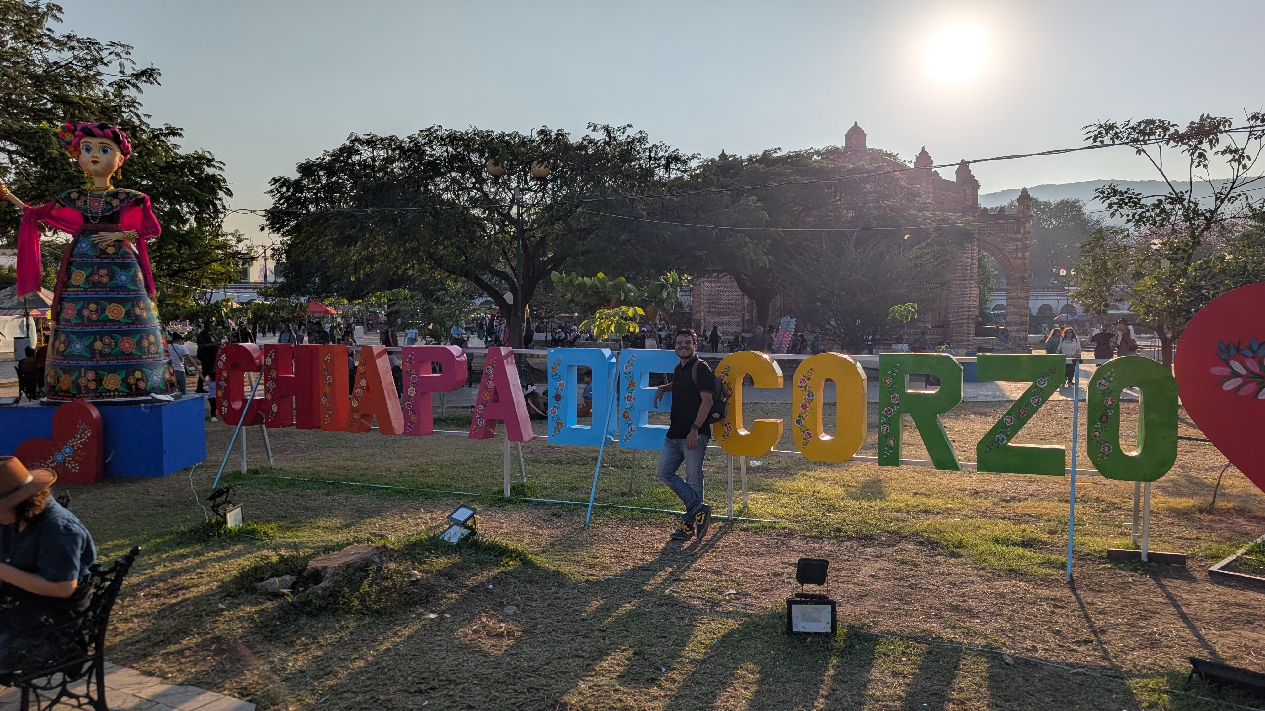 picture of the letters of chiapa de corzo near sumidero canyon