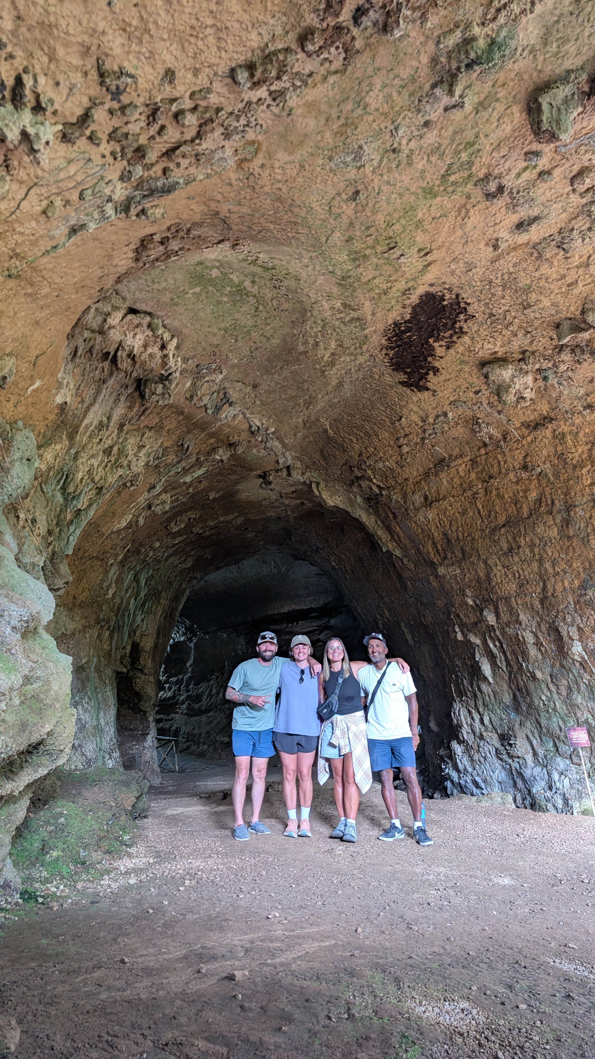 Standing at the Entrance of Grutas del Mamut