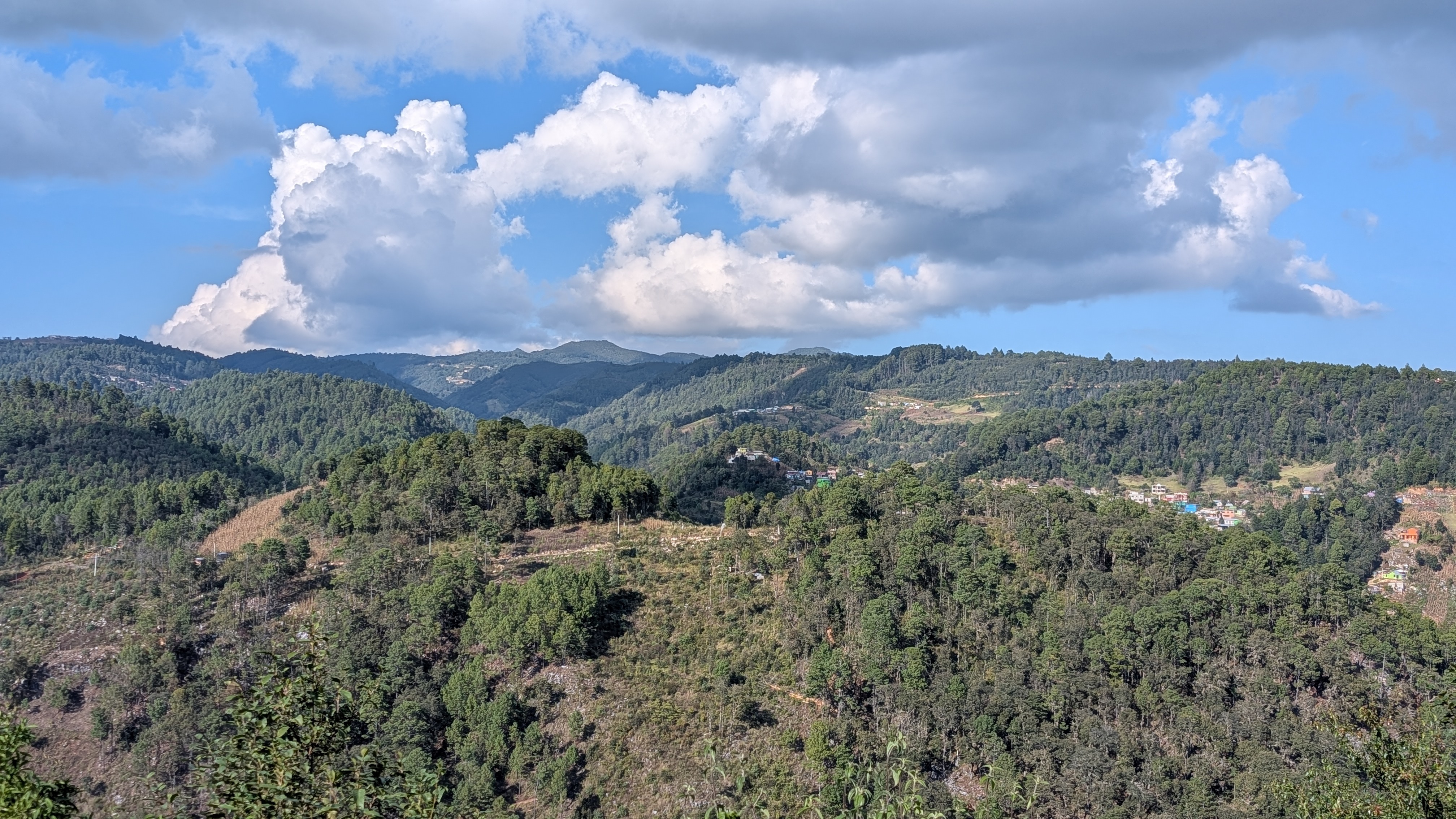 view of the valleys on your way to arcotete and grutas del mamut