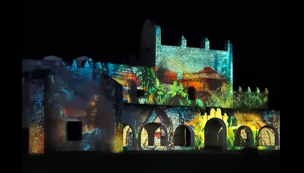 The ex-convento in valladolid mexico at night The ex-convento in valladolid mexico at night