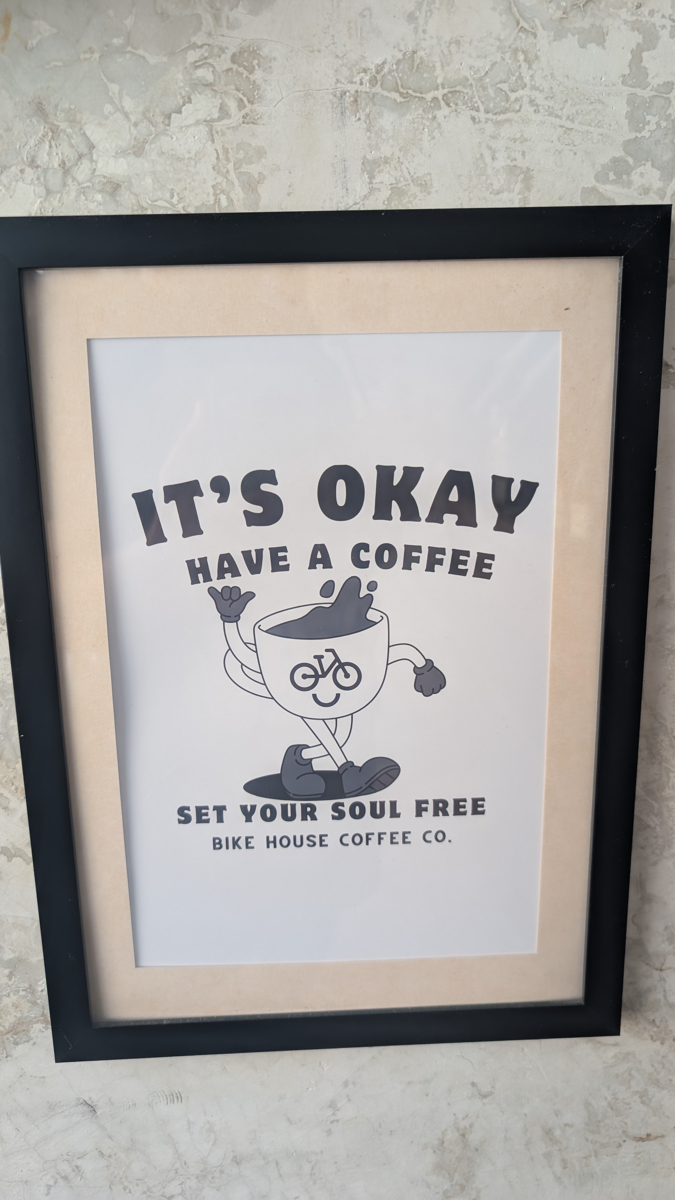 picture in bike house coffee in valladolid mexico