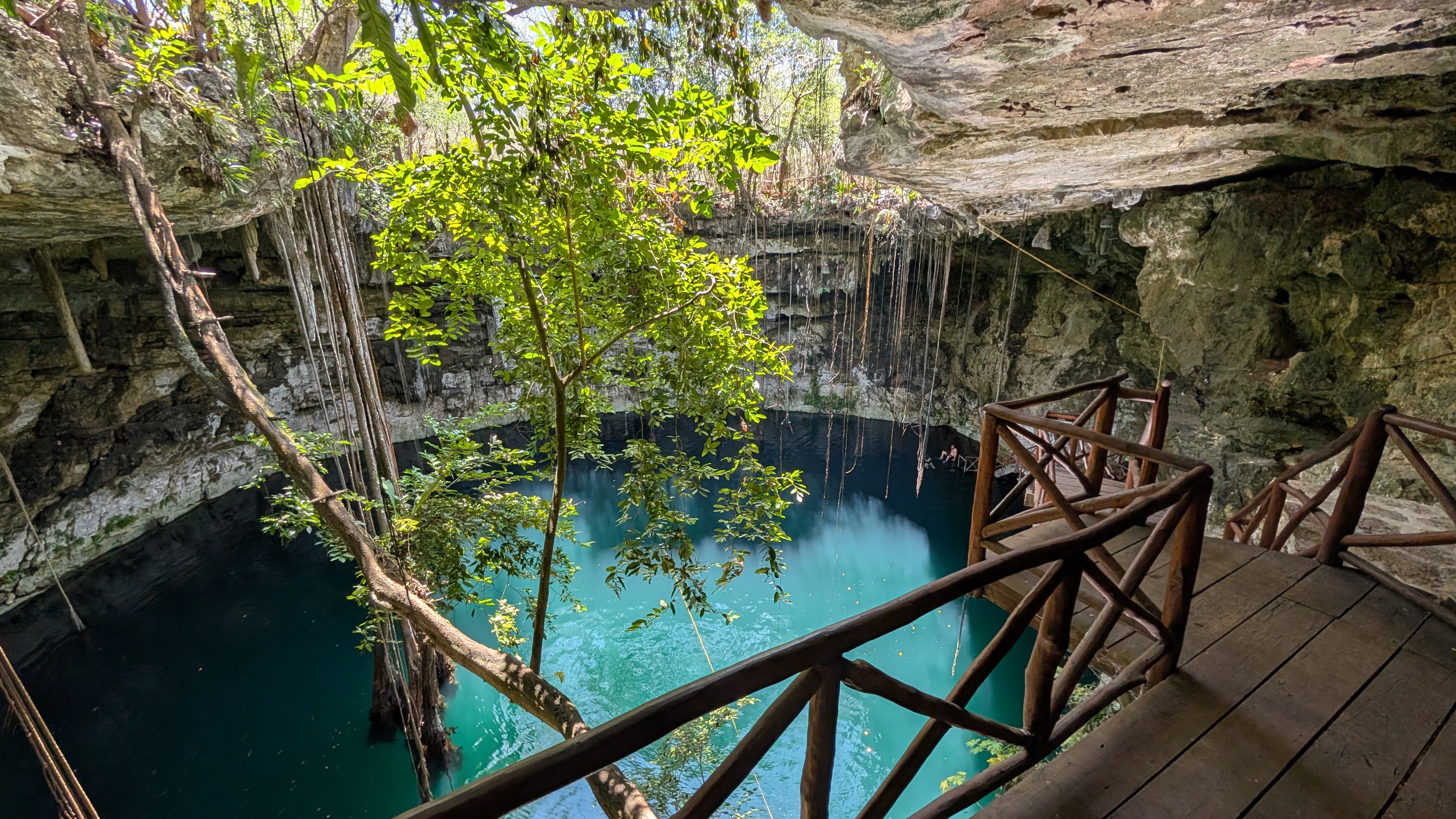 Cenote Secreto Maya near Valladolid Mexico
