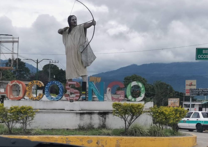 Downtown street scene in Ocosingo, Chiapas, Mexico.