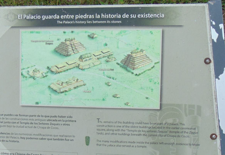 Mayan ruins at the Zona Arqueológica in downtown Chiapa de Corzo, Mexico