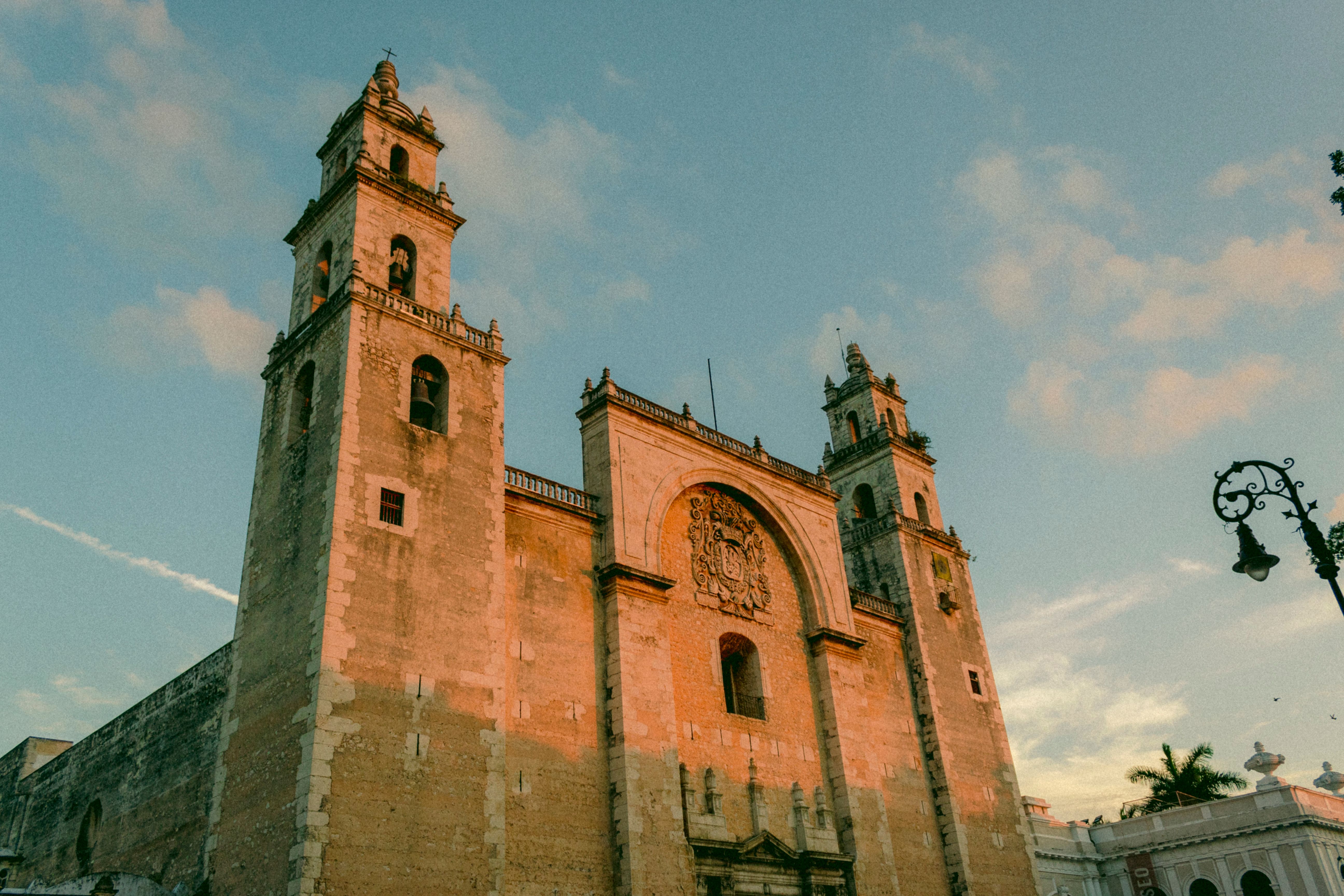 Mérida's Catedral de San Ildefonso and the arcaded Plaza Grande in warm late-afternoon light Mérida's Catedral de San Ildefonso and the arcaded Plaza Grande in warm late-afternoon light
