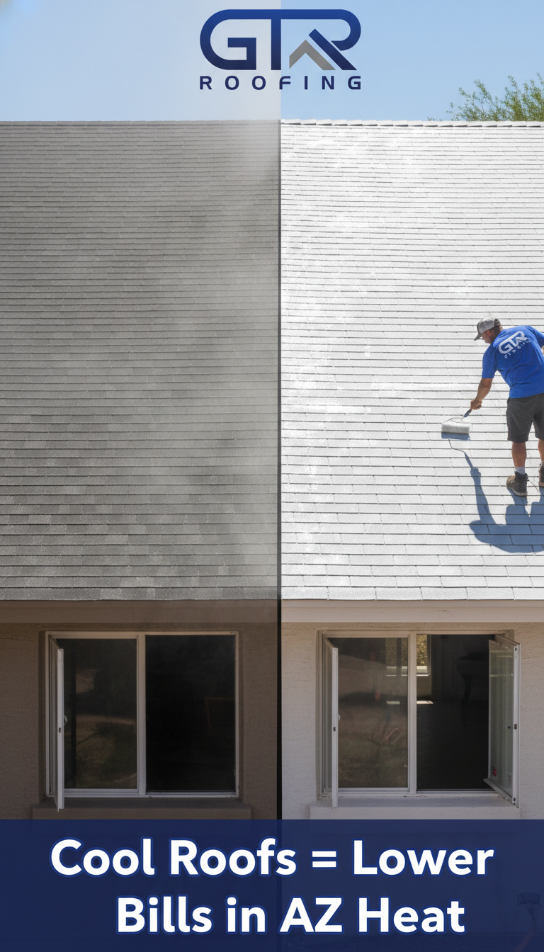 Residential roofing project completed by GTR Roofing in Goodyear