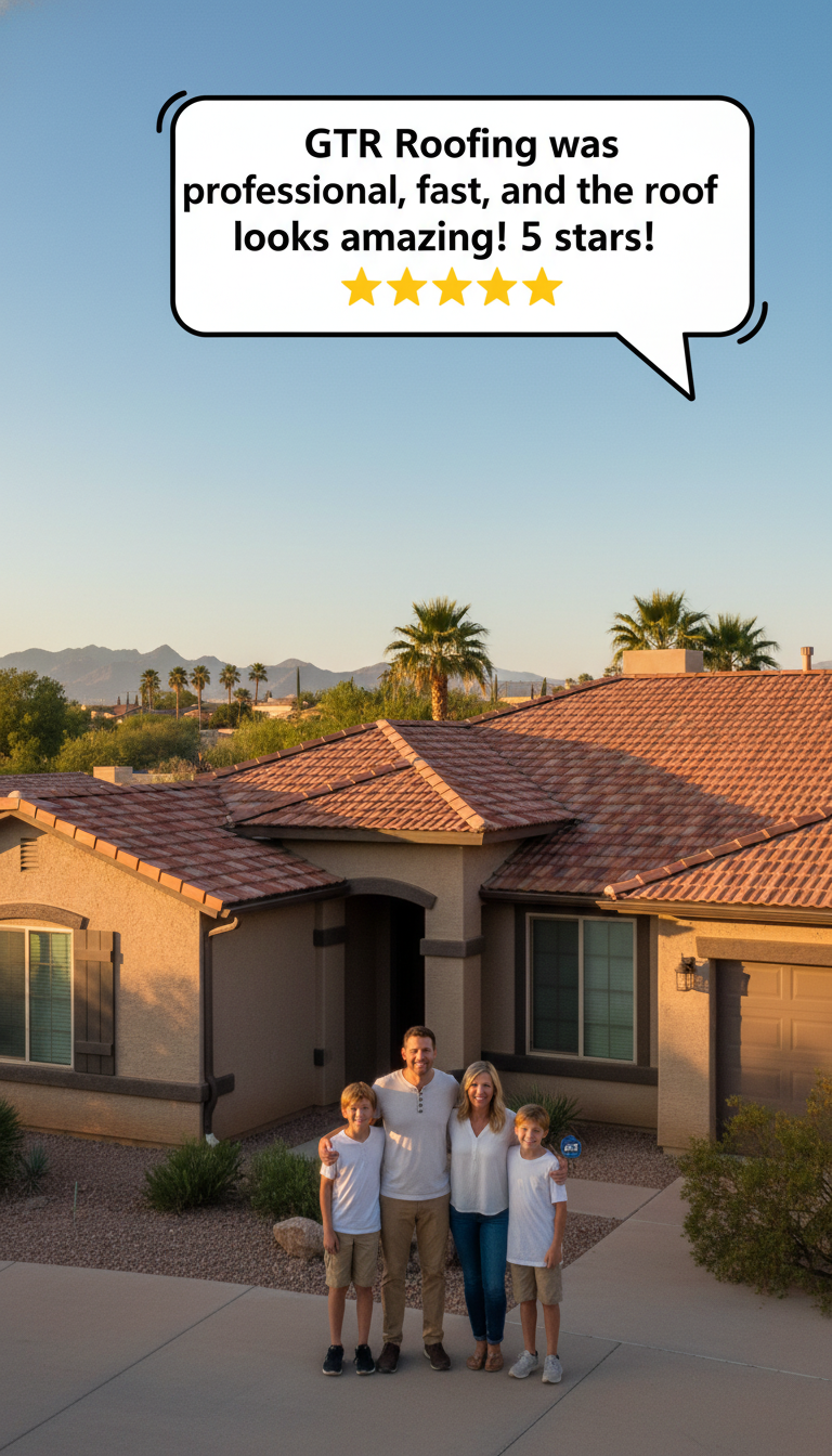 Fast emergency roof repair service by GTR Roofing in Scottsdale