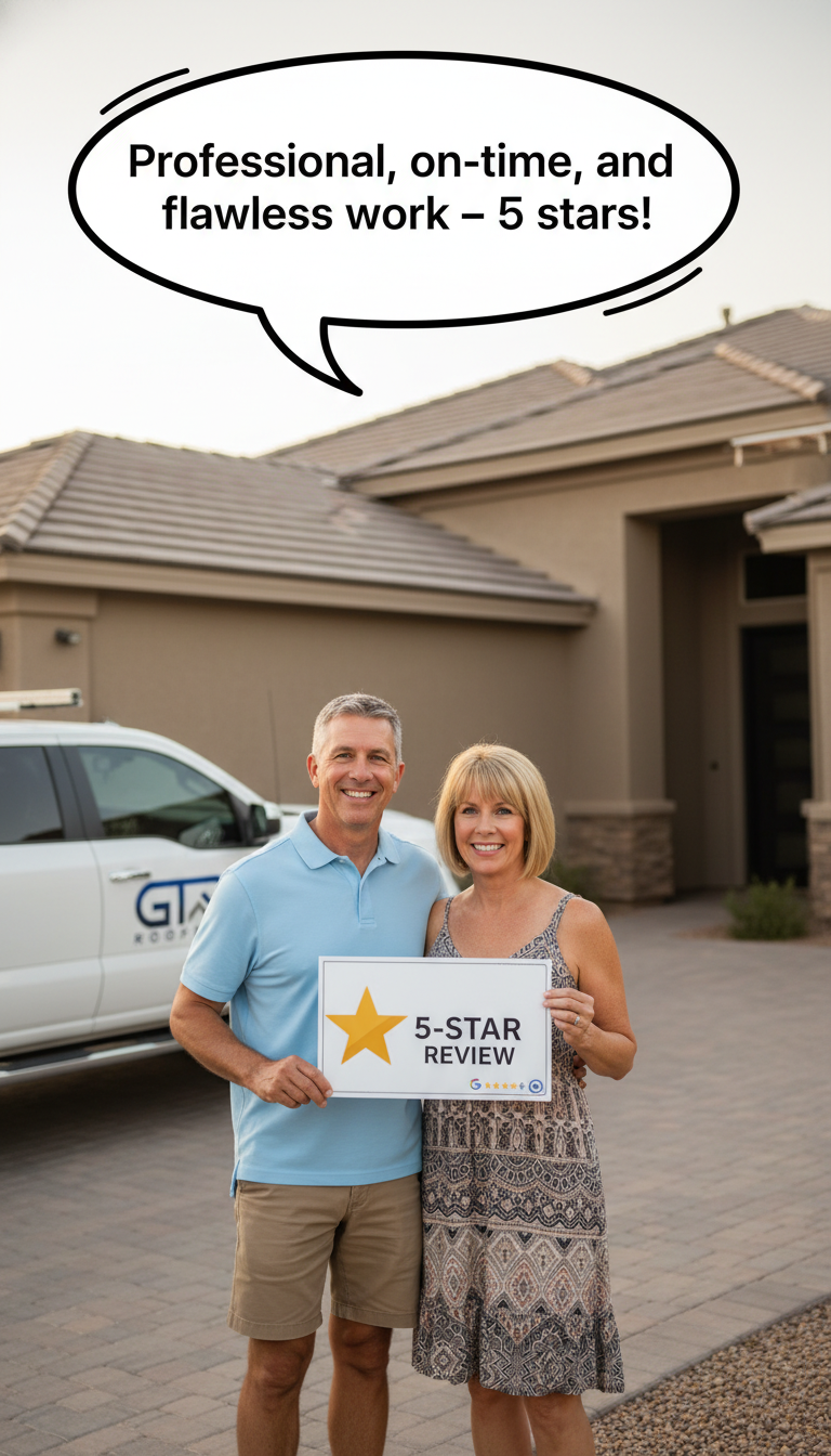 GTR Roofing emergency repair team at Scottsdale Arizona job site