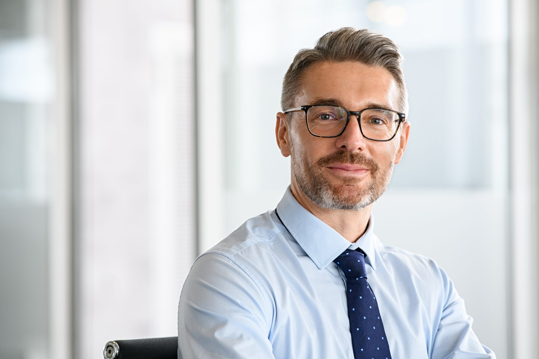 A professional in a modern office environment