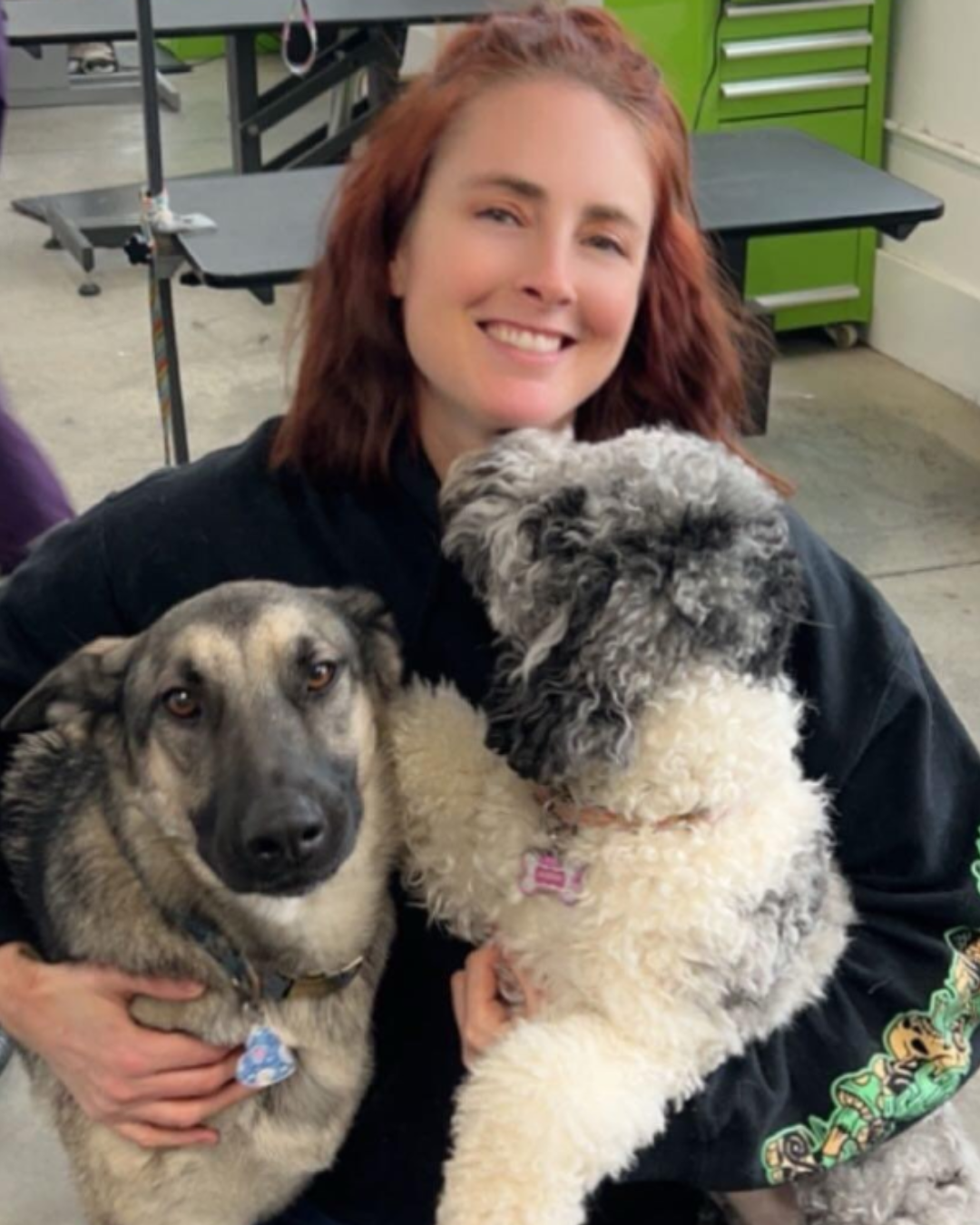 Kim with dogs at Happi Pup Spa