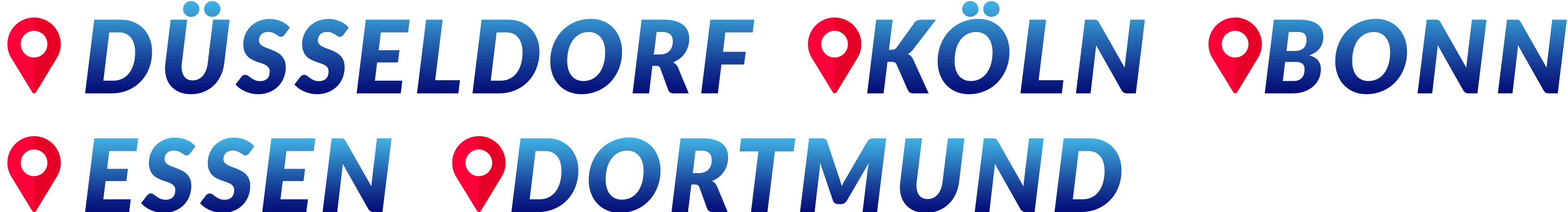 meister installateur Buchstaben