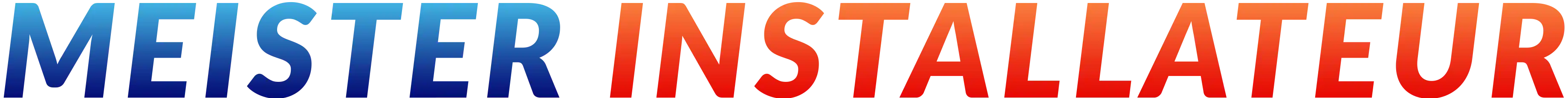 meister installateur Buchstaben