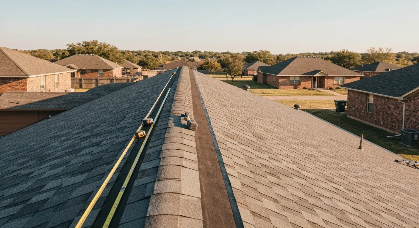 Residential roof installation
