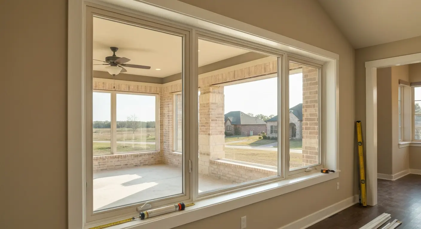 Picture window installation
