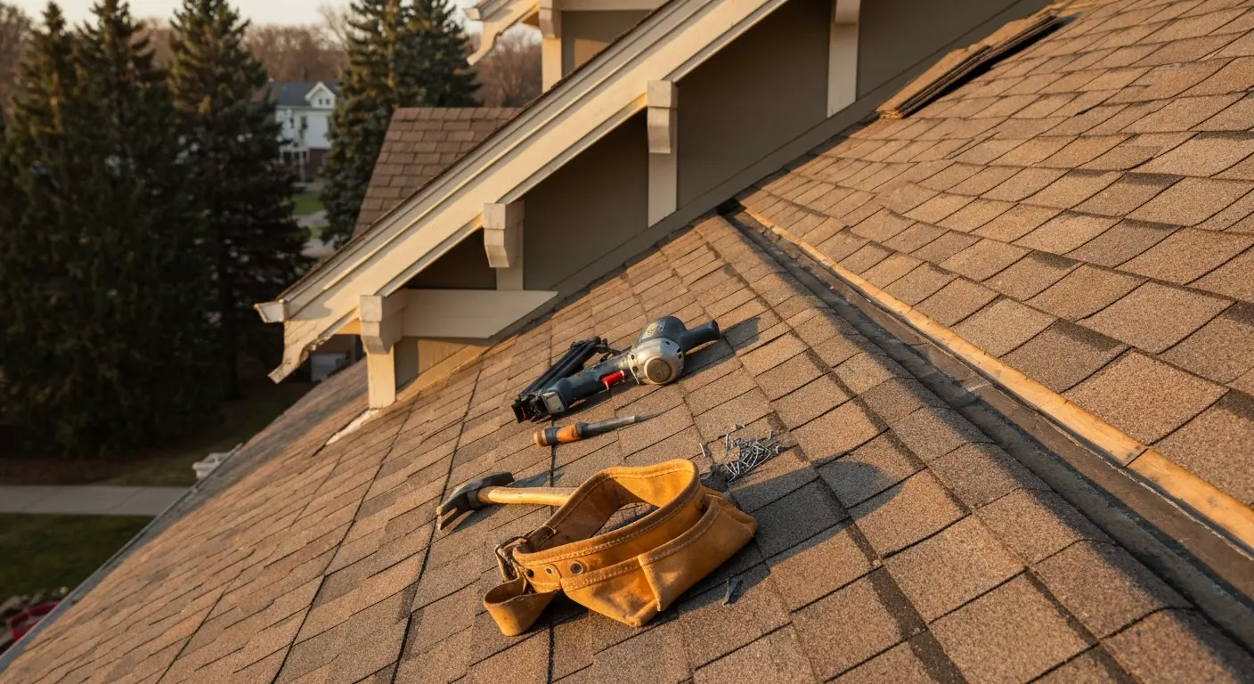 Residential roof repair