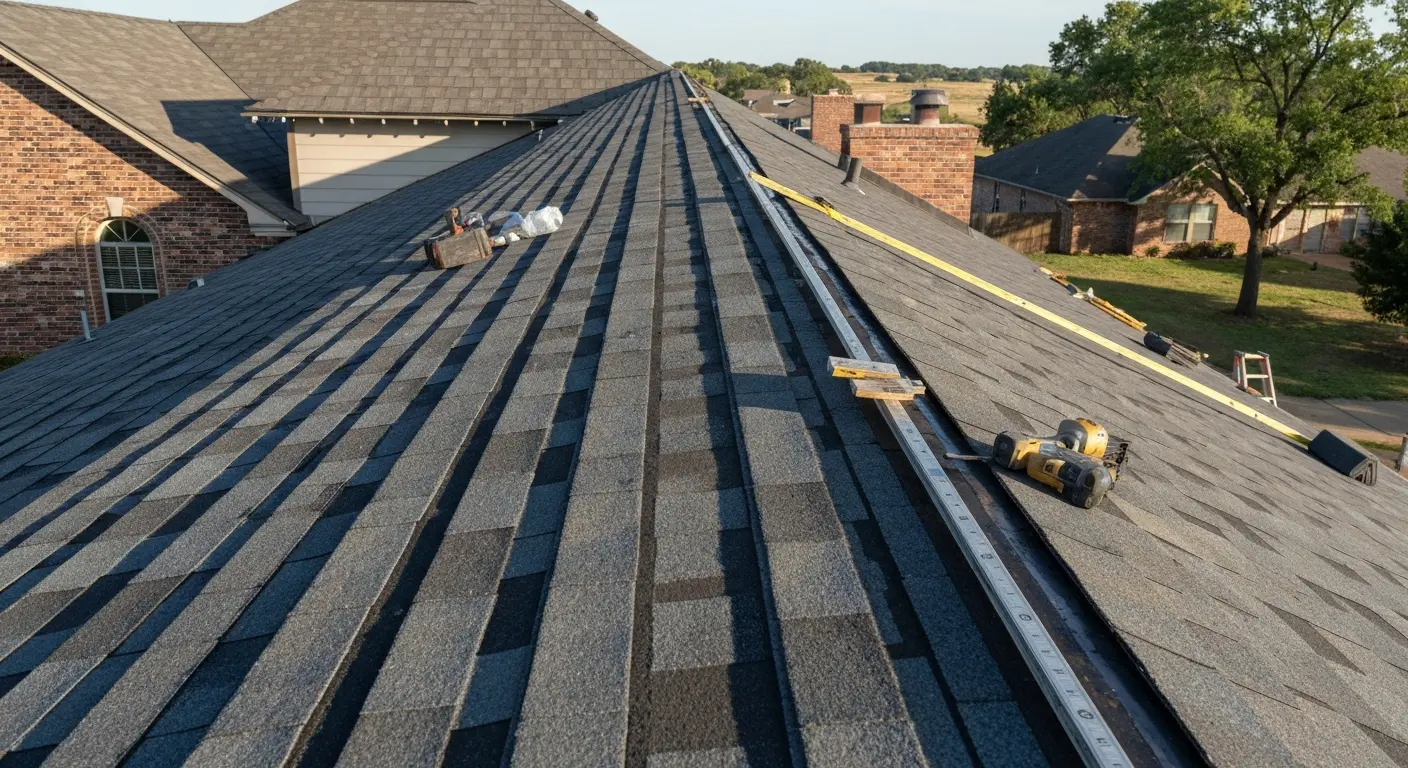 Residential roofing project