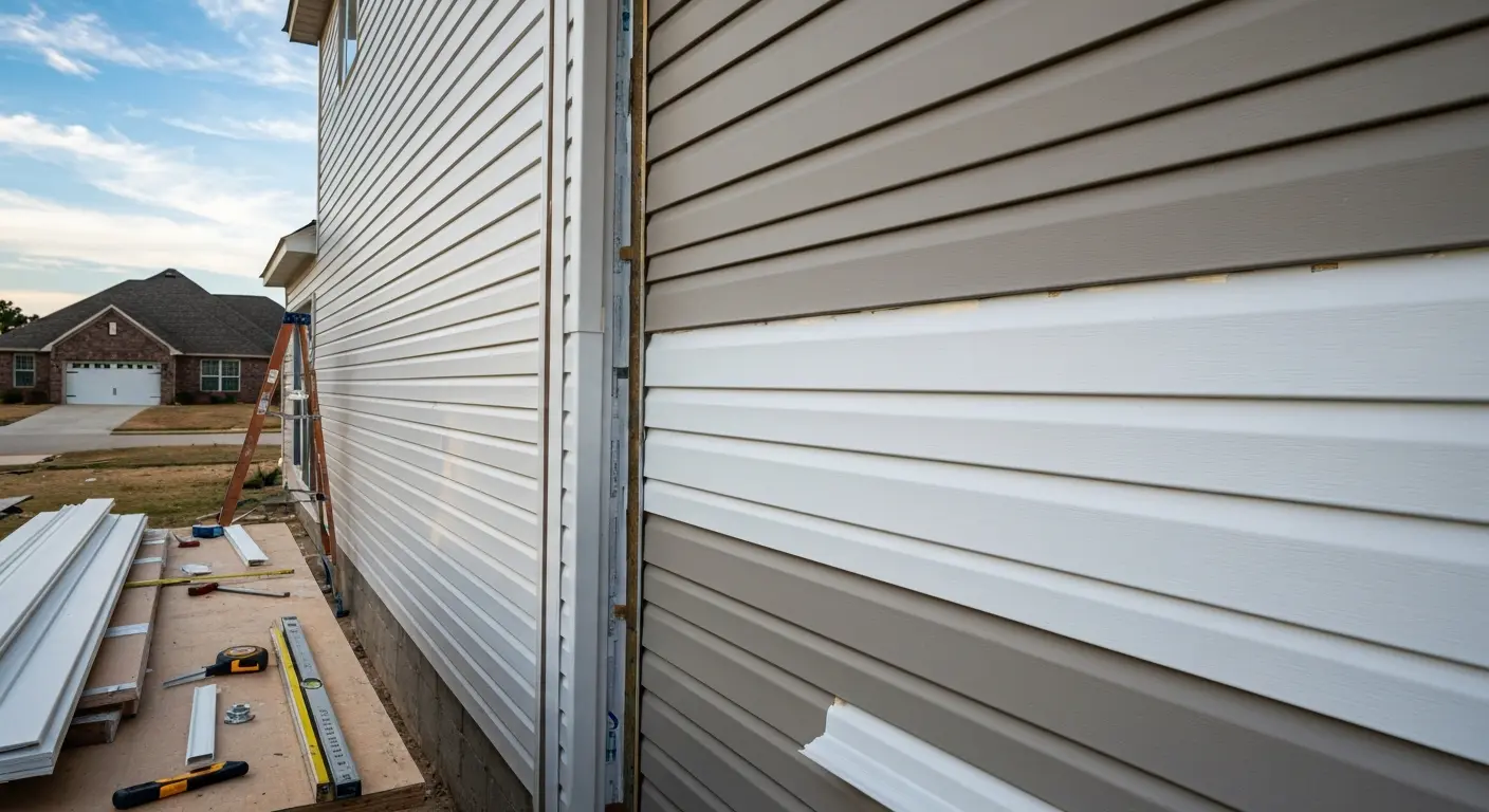 Vinyl siding installation