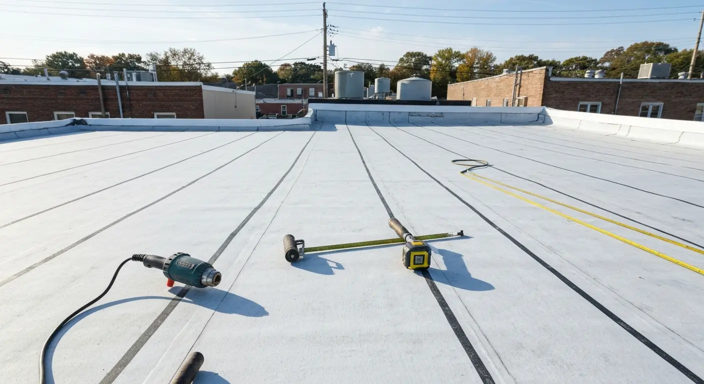 Commercial roofing project