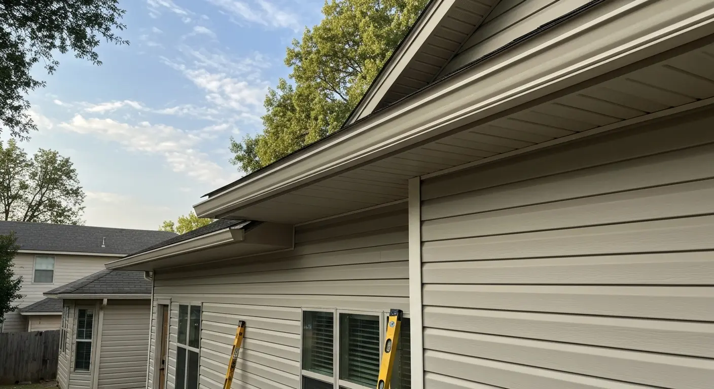 New siding installation on Norman home