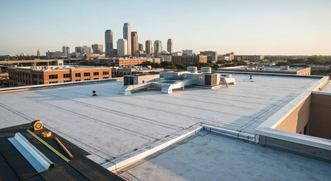 Commercial roofing project
