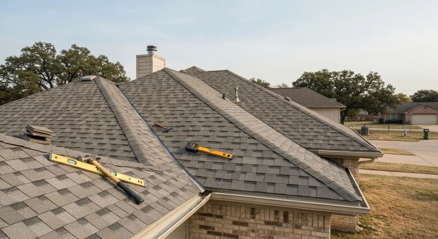 Residential roof installation