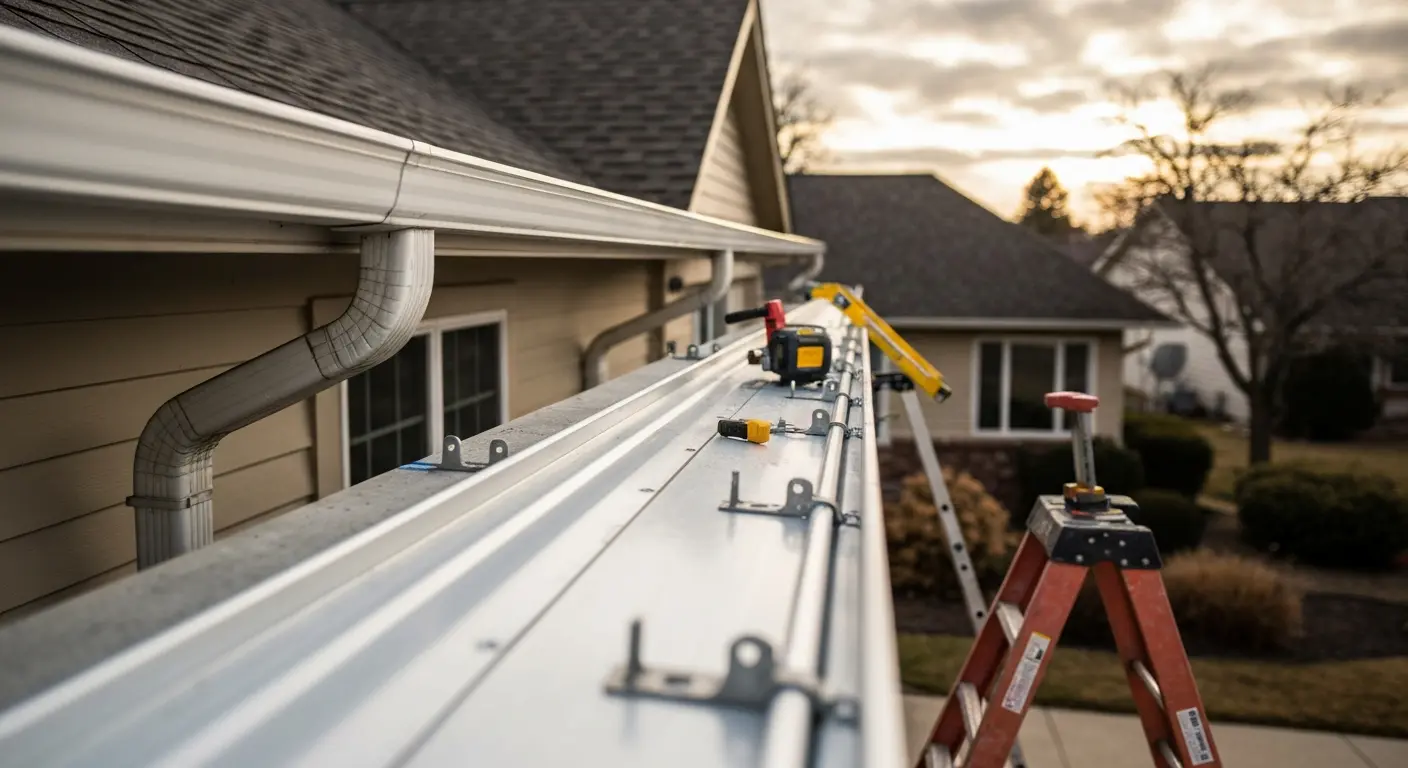 Gutter repair work
